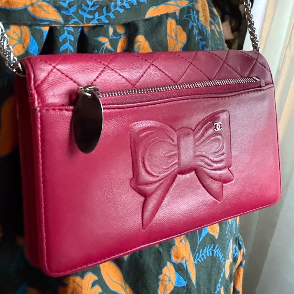 Chanel Pink Bow-Accent Long Wallet - Picture 16 of 17